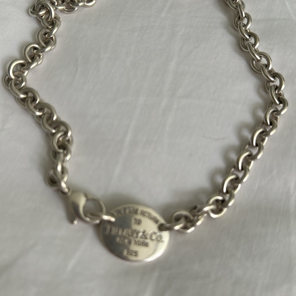 tiffany. return to tiffany silver chocker - Picture 4 of 4